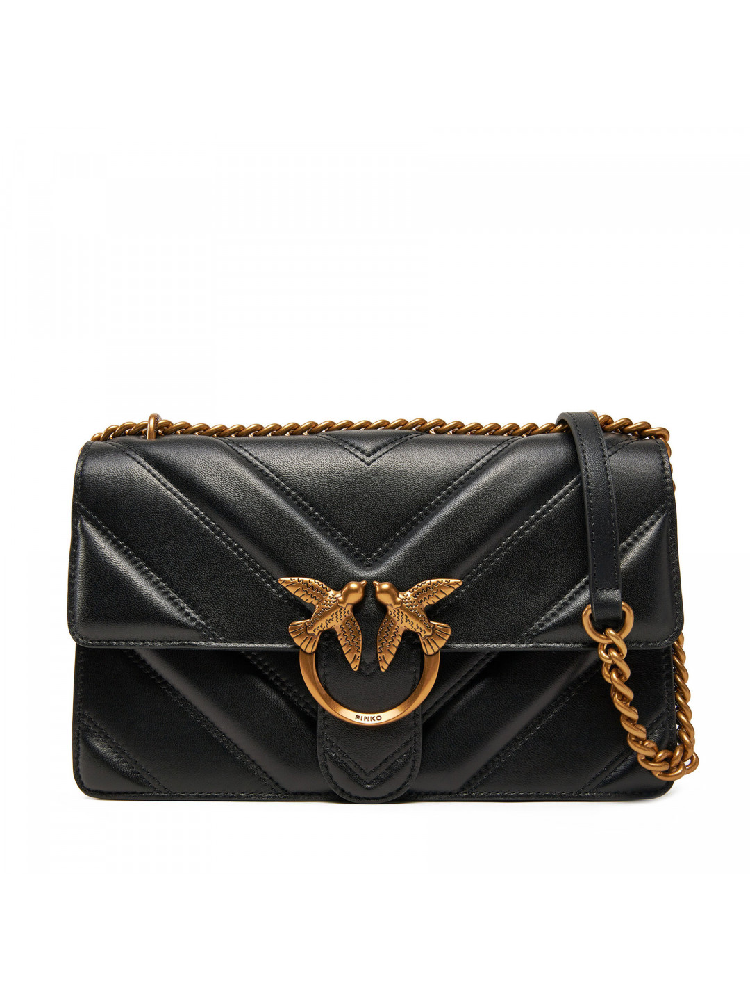 Kabelka PINKO Love One Classic Light Dc PE 25 PLTT 104549 A26Z Černá